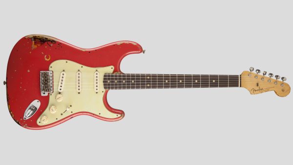 Fender Custom Shop Michael Landau 1963 Strato Fiesta Red over 3-Color Sunburst Relic 9235001344