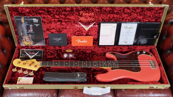Fender Custom Shop Pino Palladino Precision Bass Fiesta Red over Desert Sand Relic 9235001329