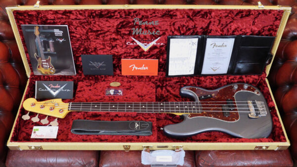 Fender Custom Shop Sean Hurley 61 Precision Bass Aged Charcoal Frost Closet Classic 9235001347