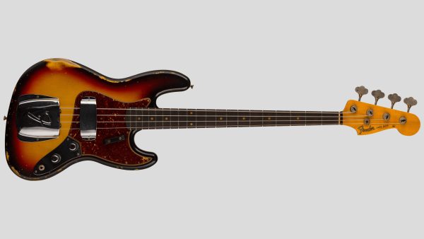 Fender Custom Shop Time Machine 62 Jazz Bass 3-Color Sunburst Relic 9235001592 Made in Usa