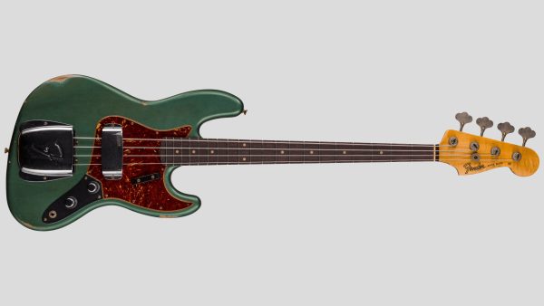 Fender Custom Shop Time Machine 62 Jazz Bass Aged Sherwood Green Metallic Relic 9235001590