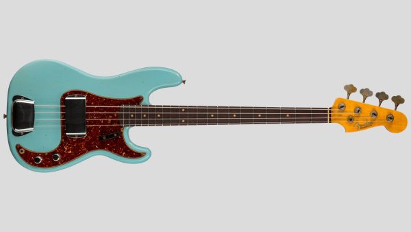 Fender Custom Shop Time Machine 63 Precision Bass Aged Daphne Blue Journeyman Relic 9235001587