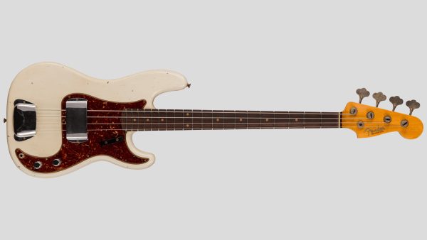 Fender Custom Shop Time Machine 63 Precision Bass Aged Olympic White Journeyman Relic 9235001588