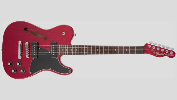 Fender Jim Adkins JA-90 Tele Thinline Crimson Red Transparent 0262354538 custodia Fender omaggio