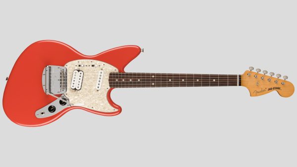 Fender Kurt Cobain Jag-Stang Fiesta Red 0141030340 inclusa custodia Fender Gig Bag Deluxe