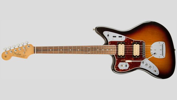 Fender Kurt Cobain Jaguar Left-Hand 3-Color Sunburst 0143021700 inclusa custodia rigida Fender