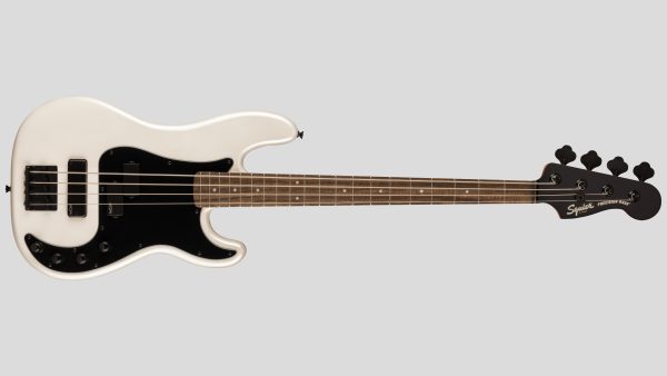 Squier by Fender Contemporary Active Precision Bass PH Pearl White 0370481523 con custodia Fender in omaggio