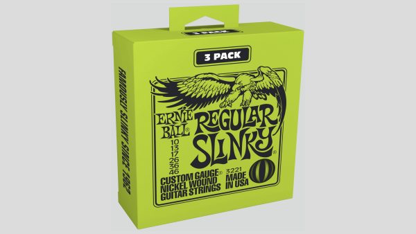 Ernie Ball P03221 3 mute di corde per chitarra elettrica 10-46 spedizione gratuita