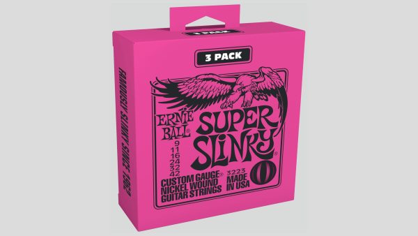 Ernie Ball P03223 3 mute di corde per chitarra elettrica 9-42 spedizione gratuita