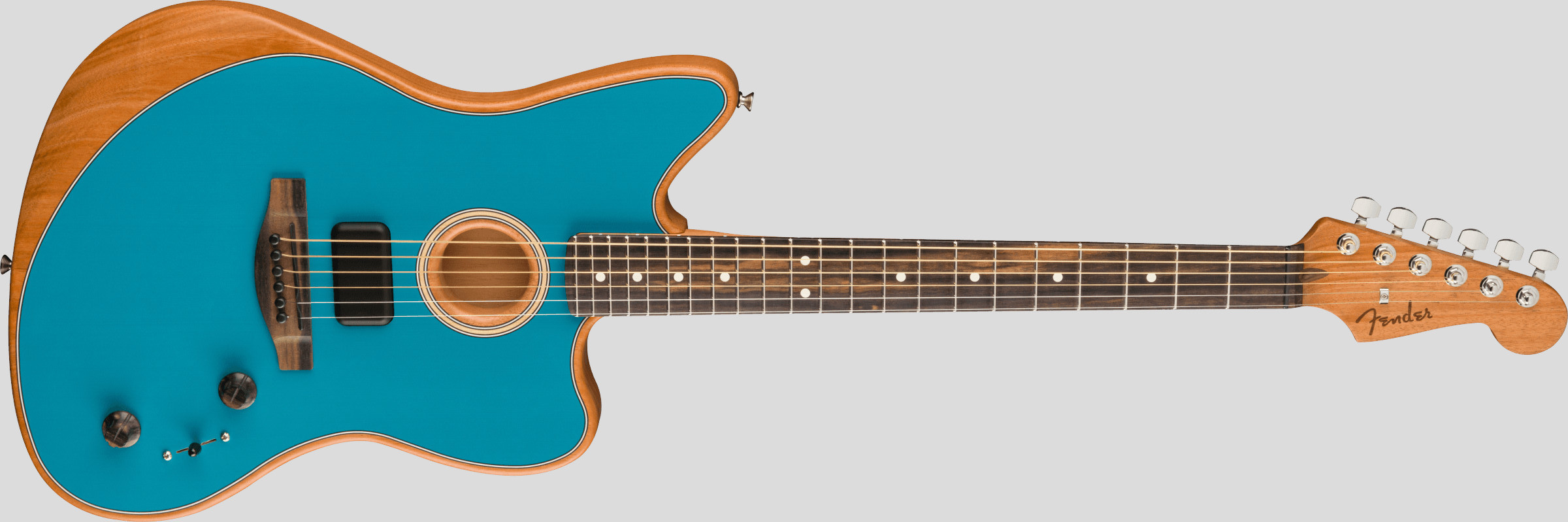 Fender American Acoustasonic Jazzmaster Ocean Turquoise 4