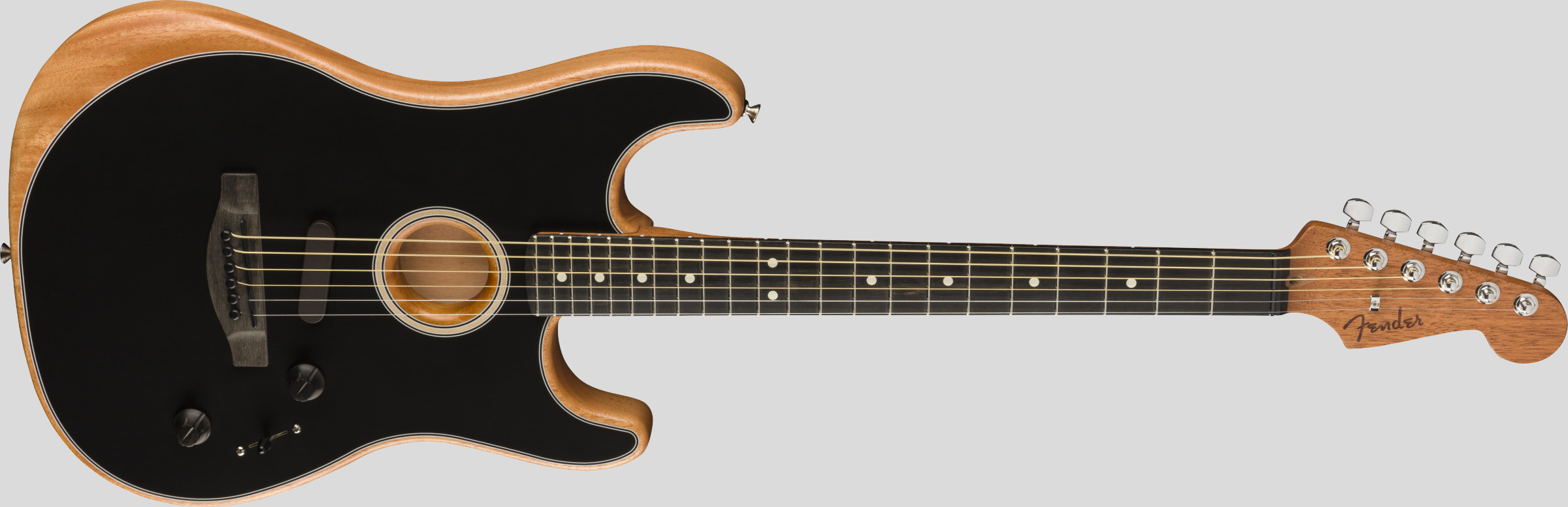 Fender American Acoustasonic Stratocaster Black 4