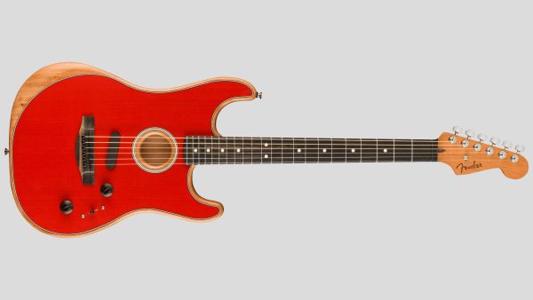 Fender American Acoustasonic Stratocaster Dakota Red 0972023254 inclusa custodia