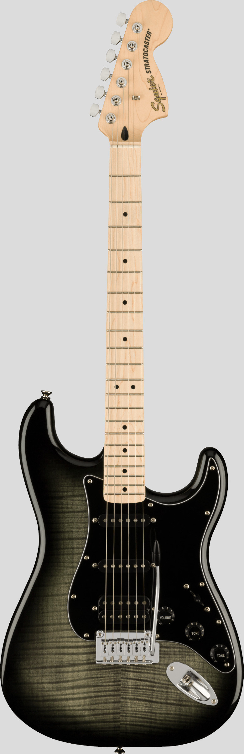 Squier by Fender Affinity Stratocaster FMT HSS Black Burst 1