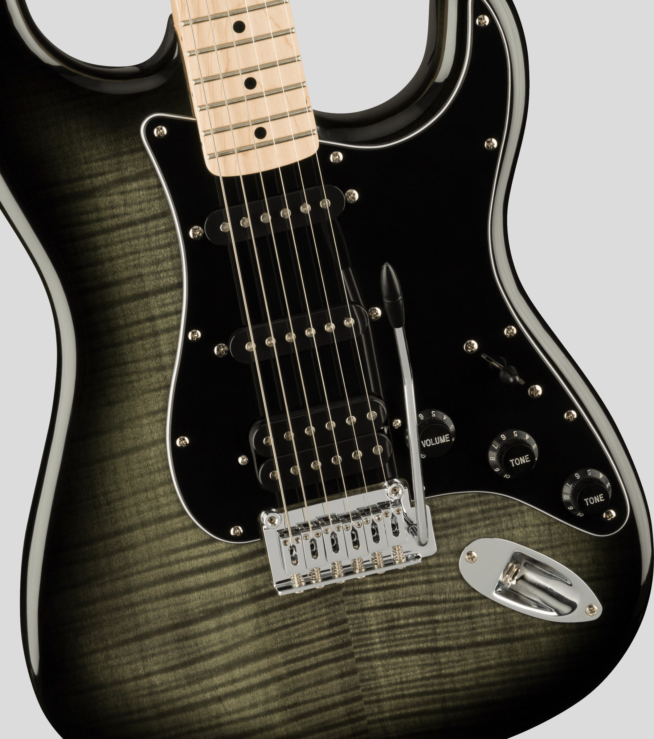 Squier by Fender Affinity Stratocaster FMT HSS Black Burst 4