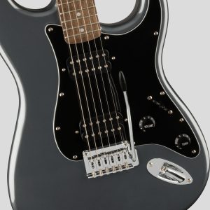 Squier by Fender Affinity Stratocaster HH Charcoal Frost Metallic 4