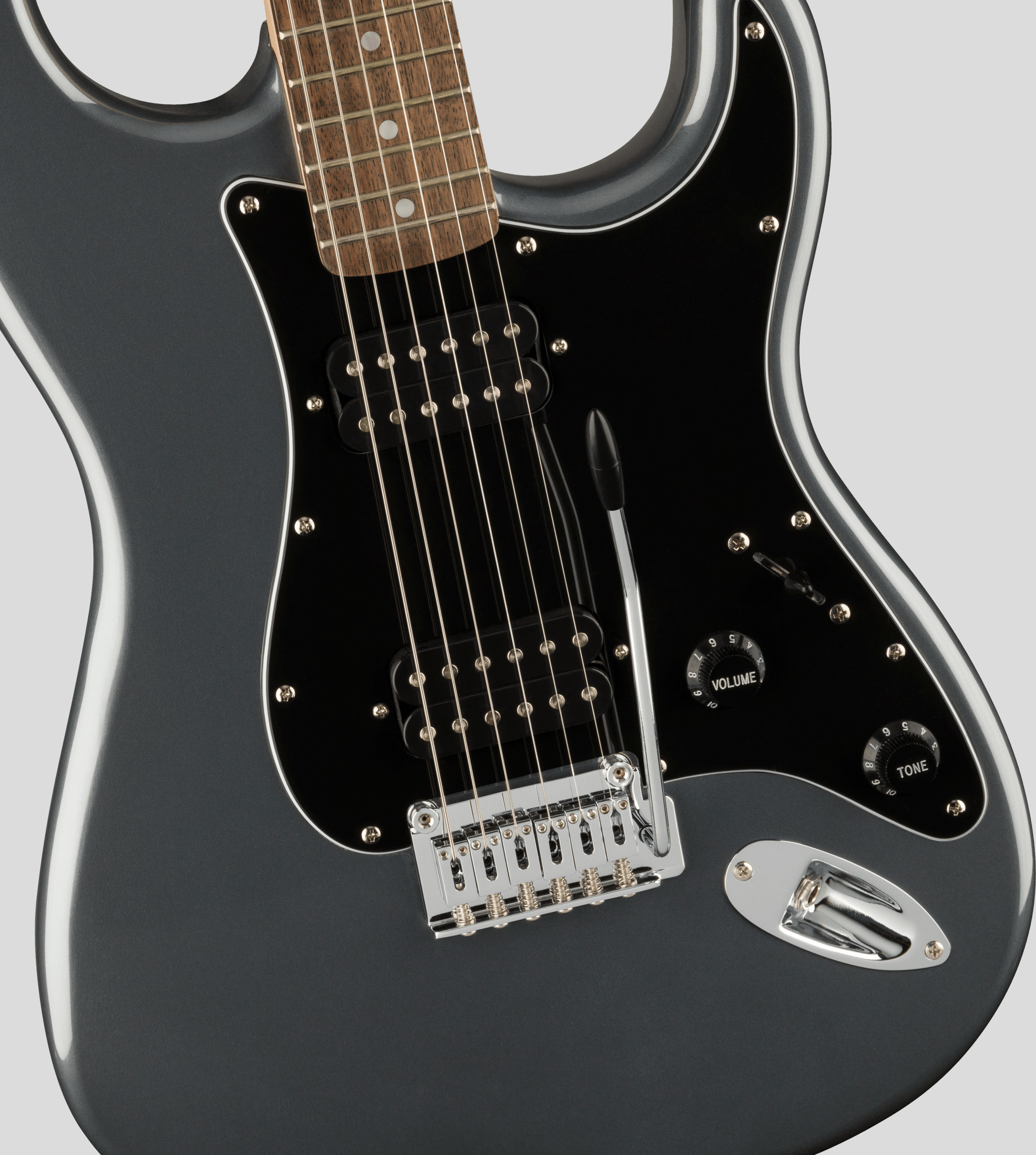 Squier by Fender Affinity Stratocaster HH Charcoal Frost Metallic 4