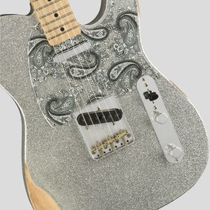 Fender Brad Paisley Road Worn Telecaster Silver Sparkle 4
