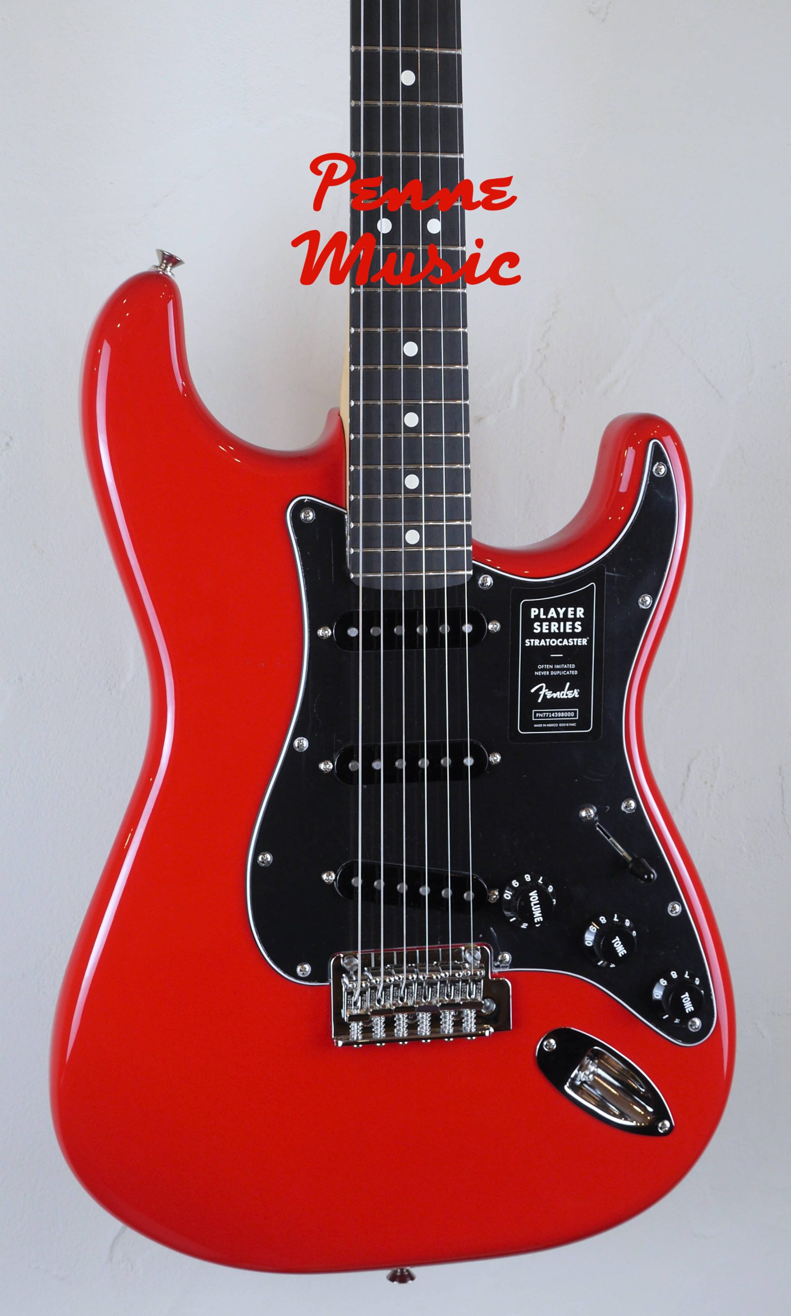 Fender Limited Edition Player Stratocaster Ferrari Red with Ebony Fingerboard 3