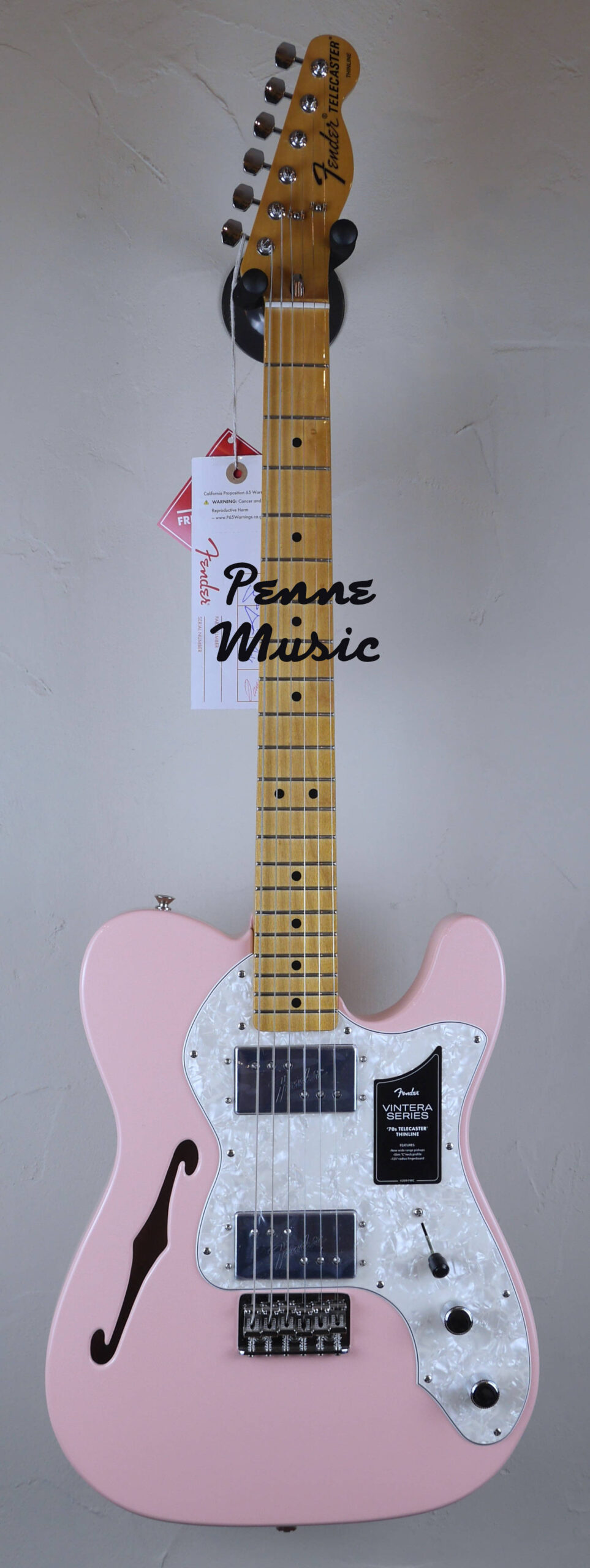 Fender Limited Edition Vintera 70 Telecaster Thinline Shell Pink 1