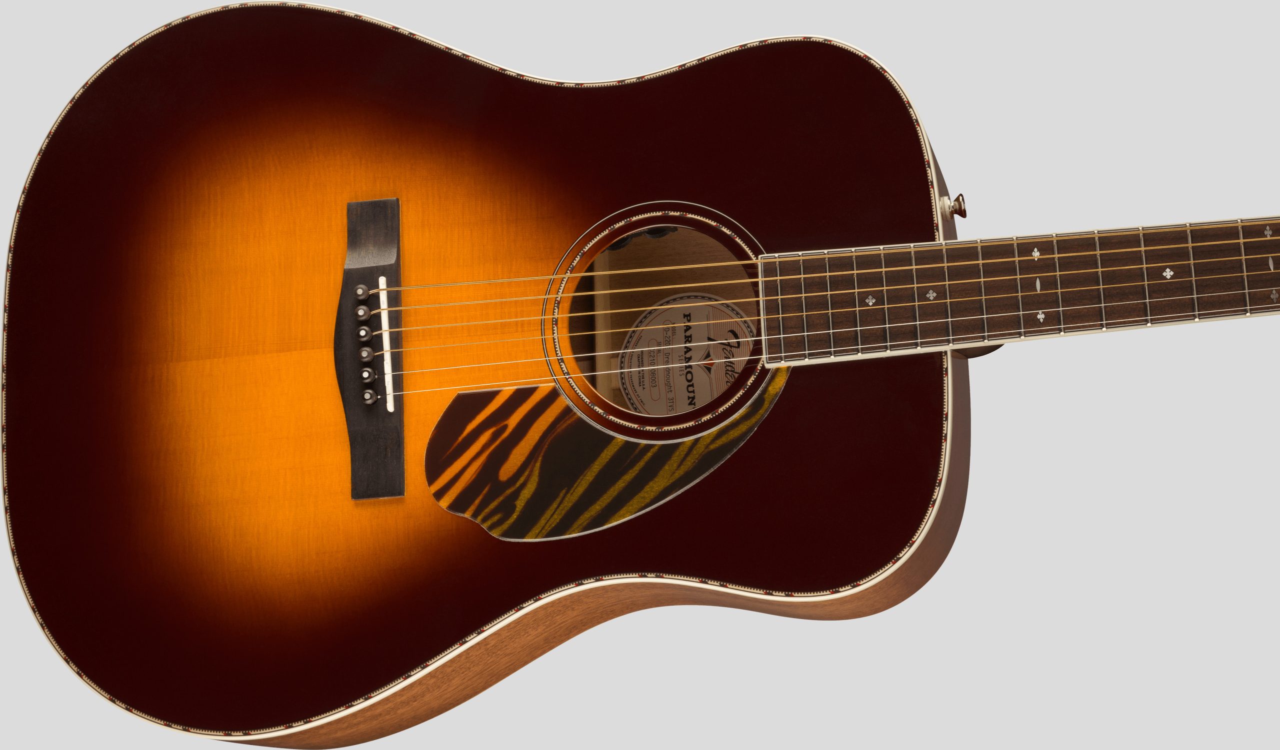 Fender PD-220E Dreadnought 3-Color Vintage Sunburst 3