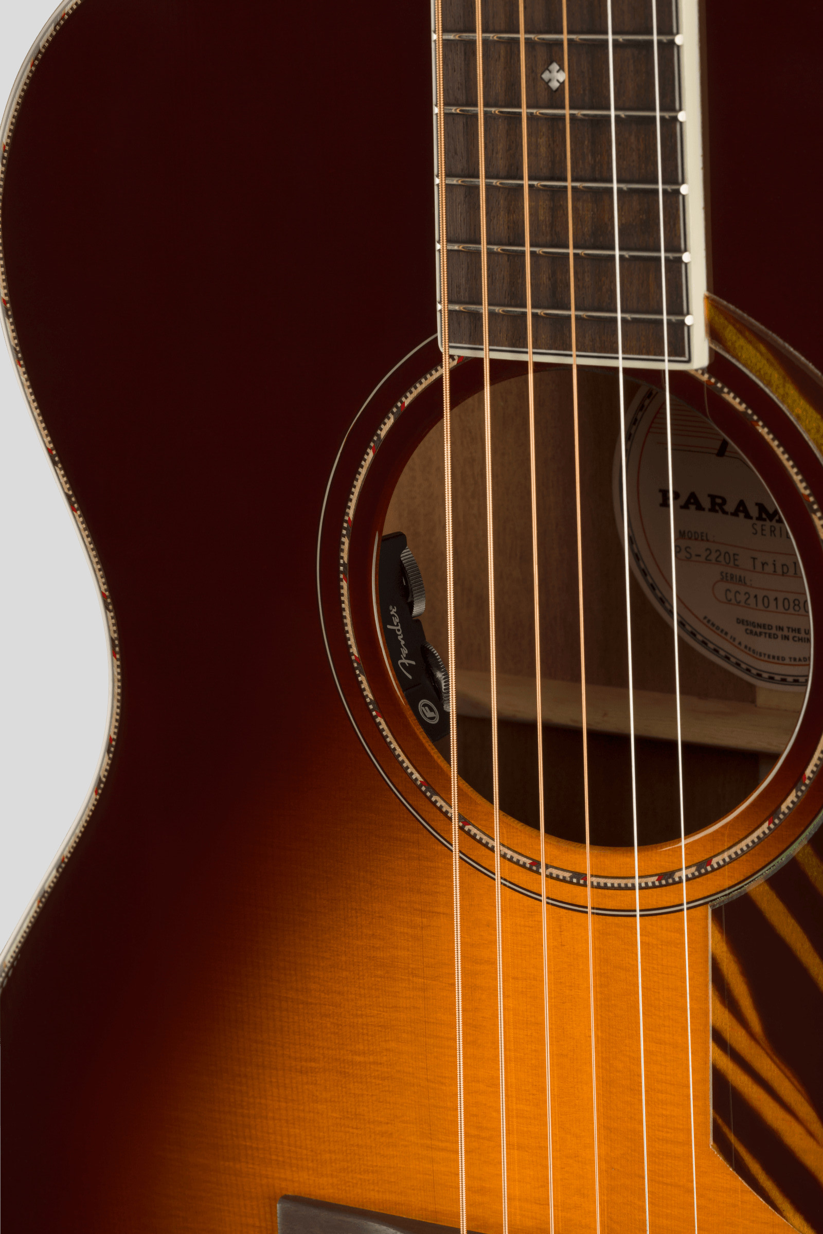 Fender PO-220E Orchestra 3-Color Vintage Sunburst 4