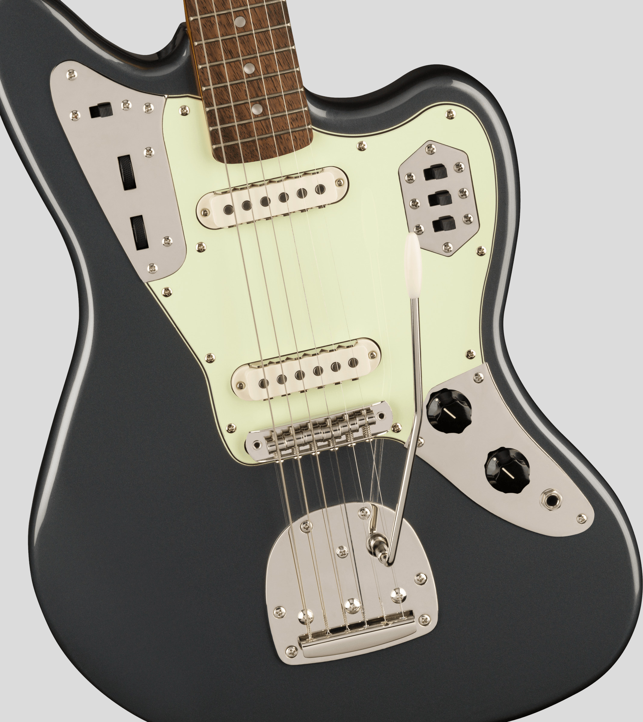 Squier by Fender Limited Edition Classic Vibe 60 Jaguar Charcoal Frost Metallic 4