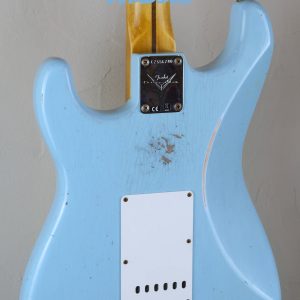 Fender Custom Shop Time Machine 57 Stratocaster Faded Aged Daphne Blue Relic 5