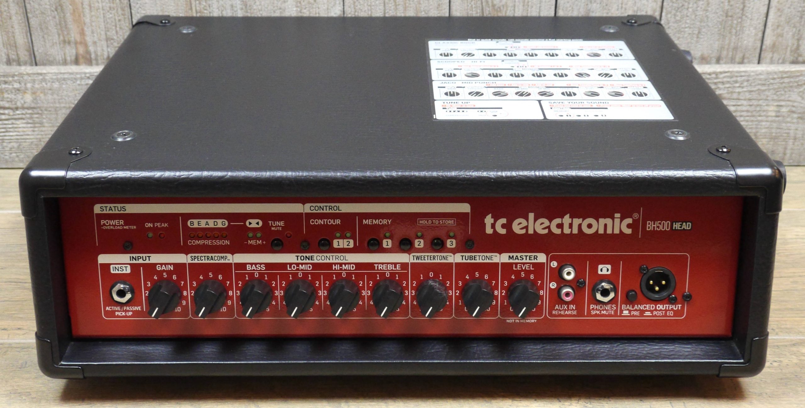 TC Electronic BH500 Head 1