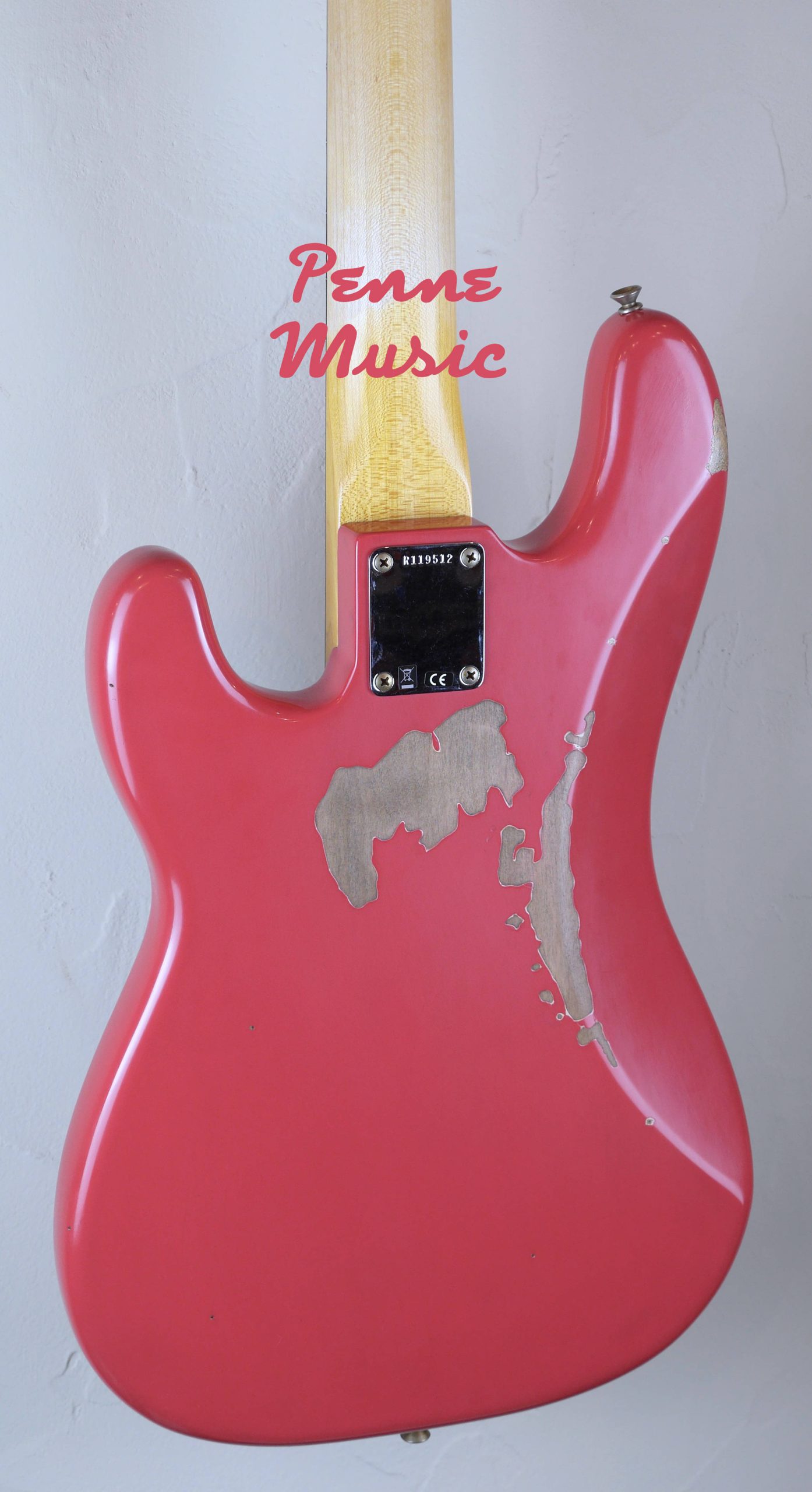 Fender Custom Shop Pino Palladino Precision Bass Fiesta Red over Desert Sand Relic 5
