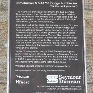 Seymour Duncan Dimebag Darrell Humbucker Set Black 2