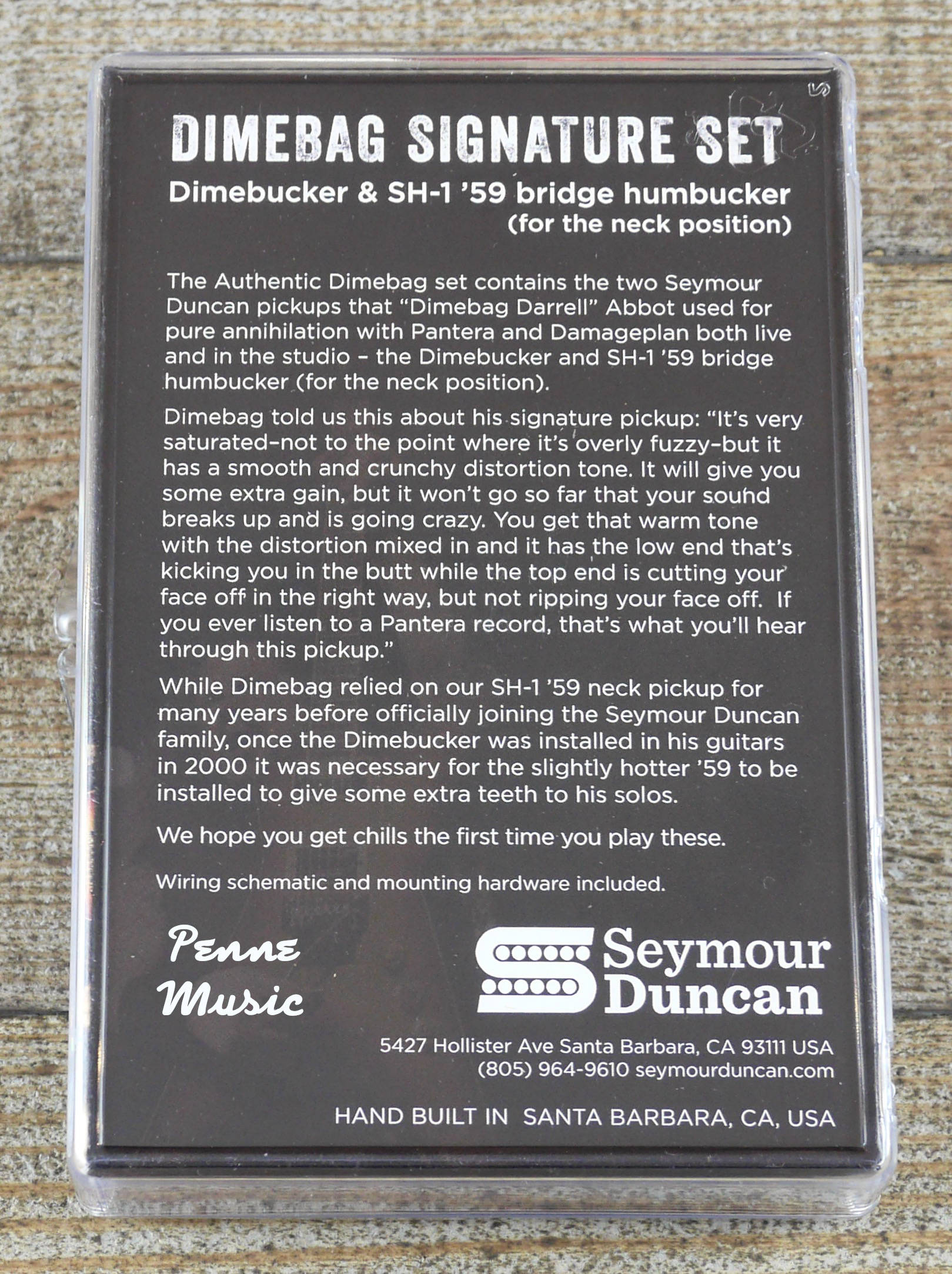 Seymour Duncan Dimebag Darrell Humbucker Set Zebra 2