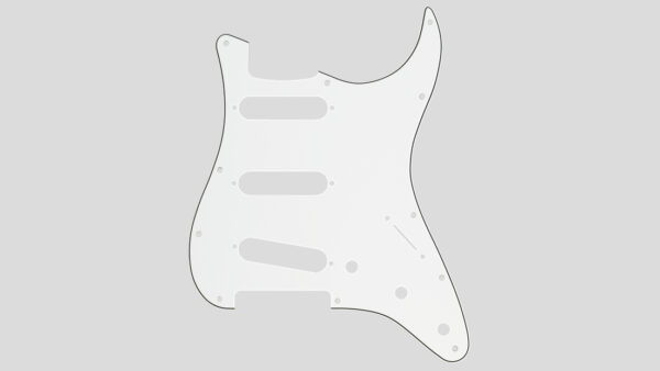 Fender 11-Hole Stratocaster SSS Pickguard Parchment 0991374000 Fender Genuine Parts Made in Usa