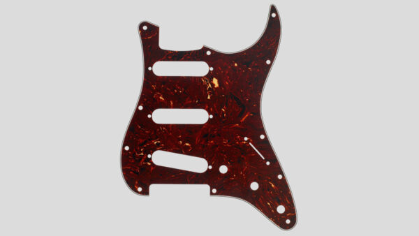 Fender 11-Hole Stratocaster SSS Pickguard Tortoise Shell 0992142000 Fender Genuine Parts Made in Usa