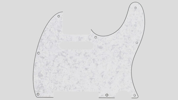 Fender 8-Hole Telecaster Pickguard White Pearl 0992150000 Fender Genuine Parts Made in Usa