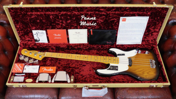 Fender American Vintage II 1954 Precision Bass 2-Color Sunburst 0190152803 inclusa custodia rigida