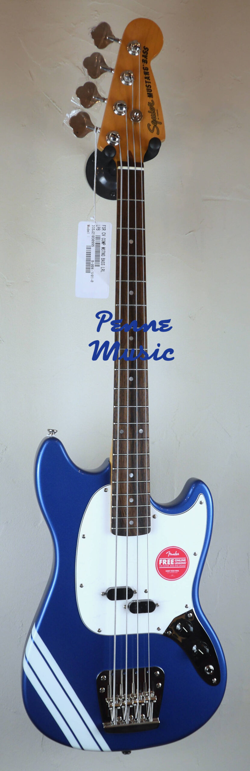 Squier by Fender Limited Edition Classic Vibe 60 Competition Mustang Bass Lake Placid Blue 1