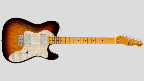 Fender American Vintage II 1972 Tele Thinline 3-Color Sunburst 0110392800 inclusa custodia rigida