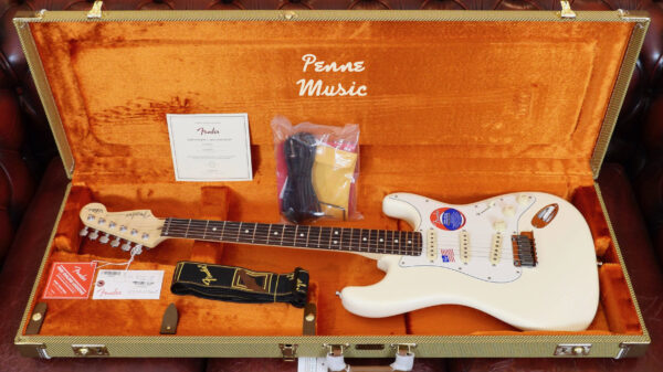Fender Jeff Beck Stratocaster Olympic White 0119600805 Made in Usa inclusa custodia rigida Fender