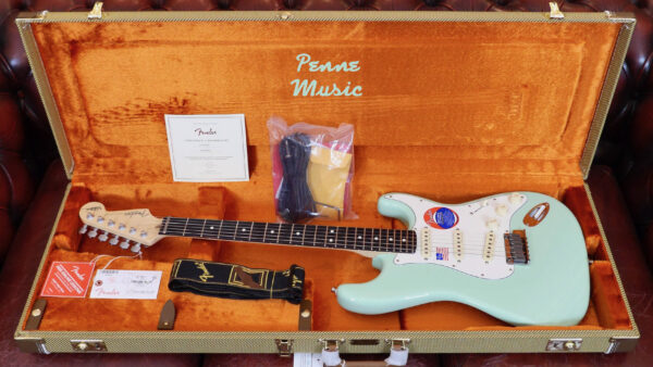 Fender Jeff Beck Stratocaster Surf Green 0119600857 Made in Usa inclusa custodia rigida Fender