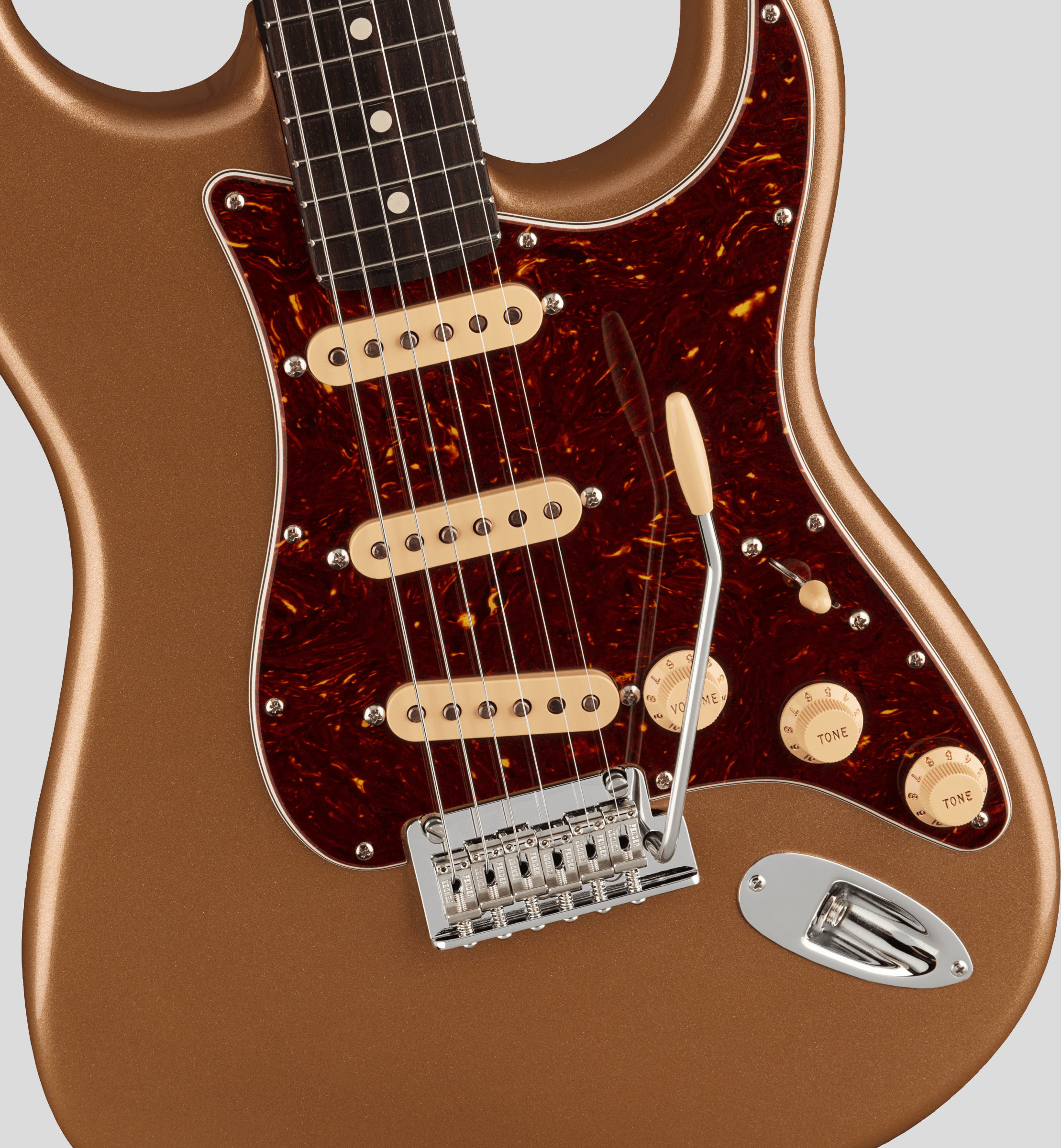 Fender Limited Edition American Professional II Stratocaster Rosewood Neck Firemist Gold 4