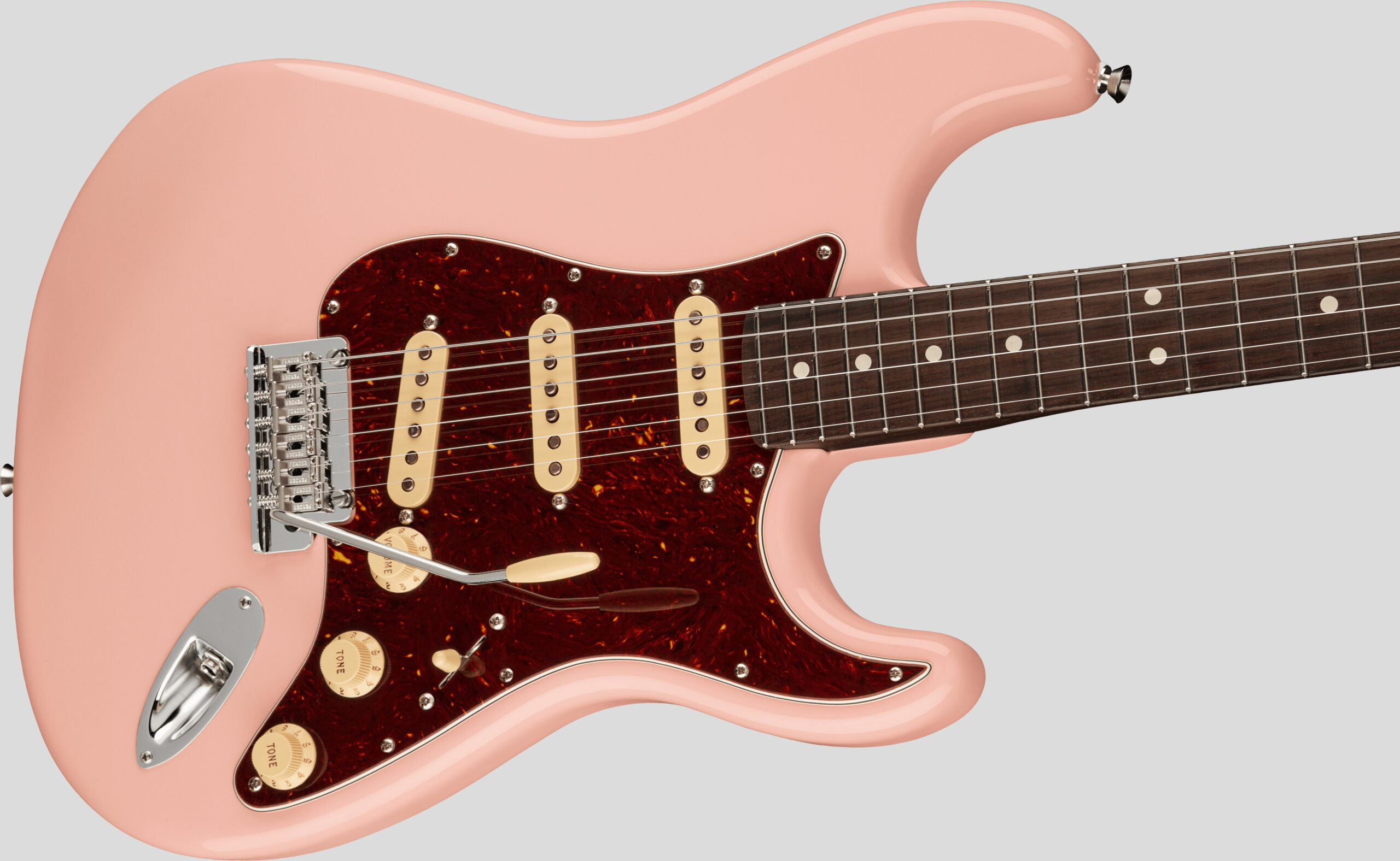 Fender Limited Edition American Professional II Stratocaster Rosewood Neck Shell Pink 3