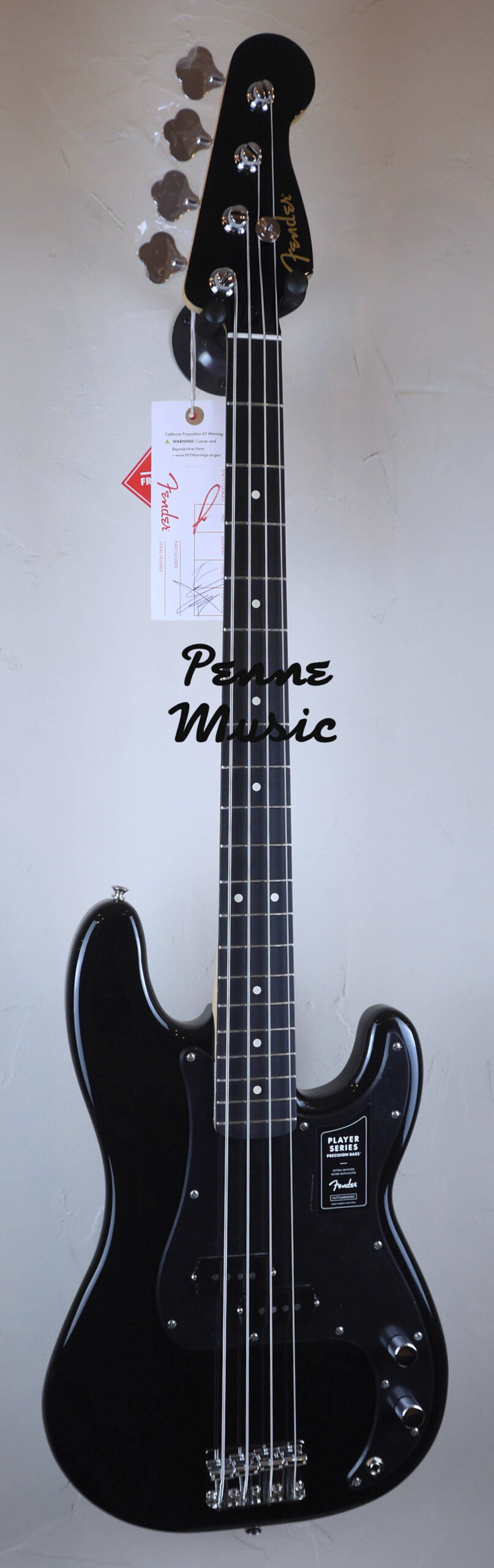 Fender Limited Edition Player Precision Bass Black with Ebony Fingerboard 1