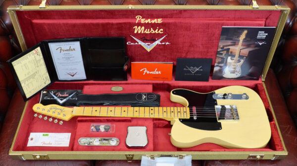 Fender Custom Shop Time Machine 1952 Telecaster Faded Nocaster Blonde TCP 9235001554 Made in Usa