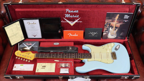 Fender Custom Shop Time Machine 1964 Strato Faded Aged Daphne Blue Journeyman Relic 9235001579