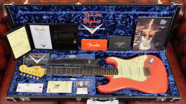 Fender Custom Shop Time Machine 1964 Strato Faded Aged Fiesta Red Journeyman Relic 9235001580