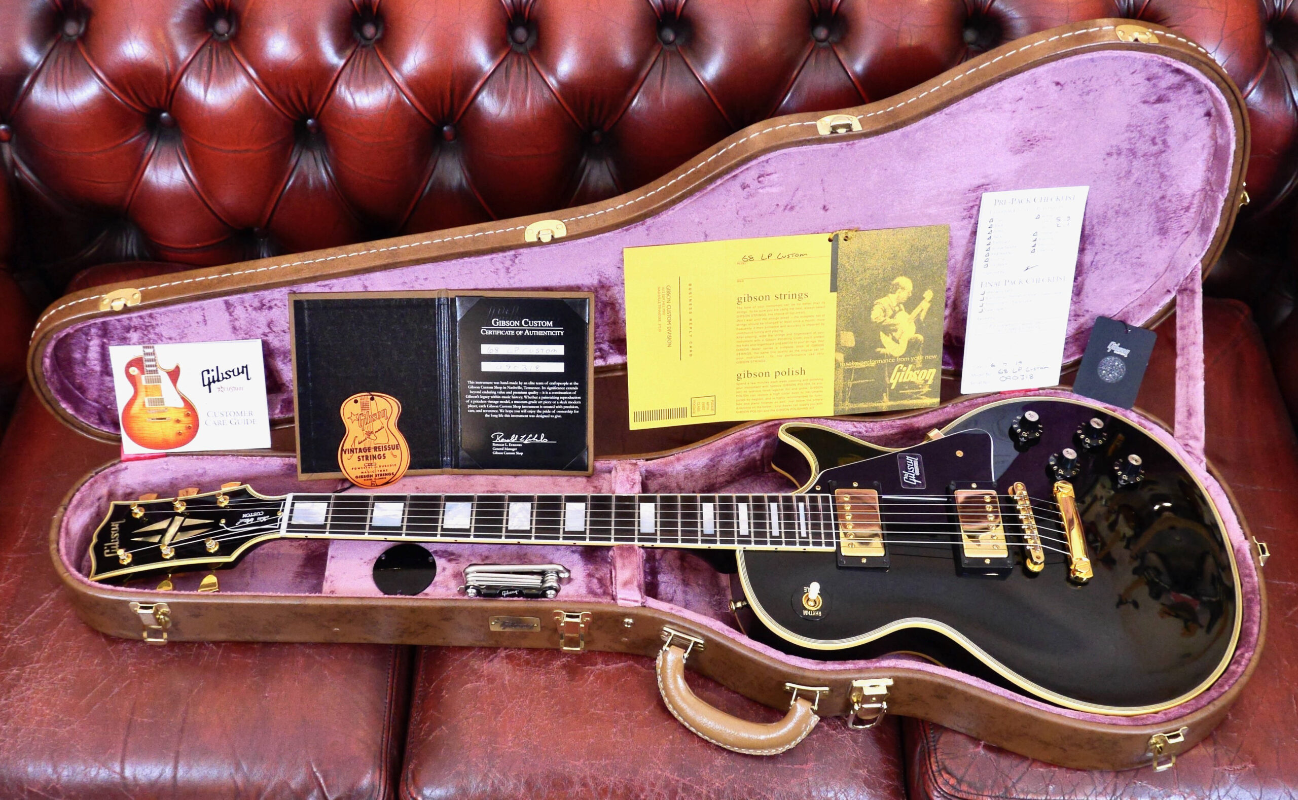 Gibson Custom Shop 1968 Les Paul Custom Reissue 07/06/2019 Ebony 1