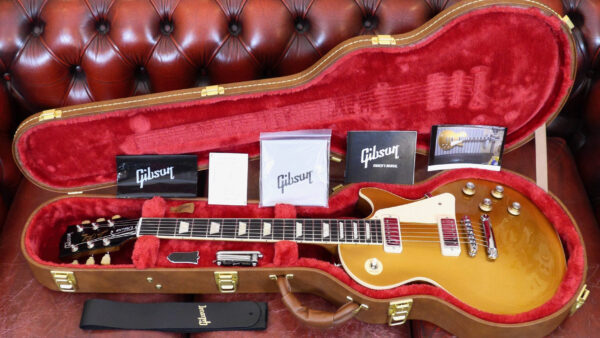 Gibson Les Paul 70 Deluxe Gold Top LPDX00GTCH1 Made in Usa inclusa custodia rigida