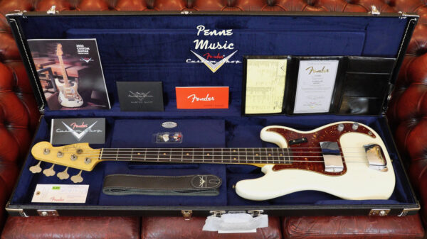 Fender Custom Shop Time Machine 1963 Precision Bass Aged Olympic White Journeyman Relic 9235001588