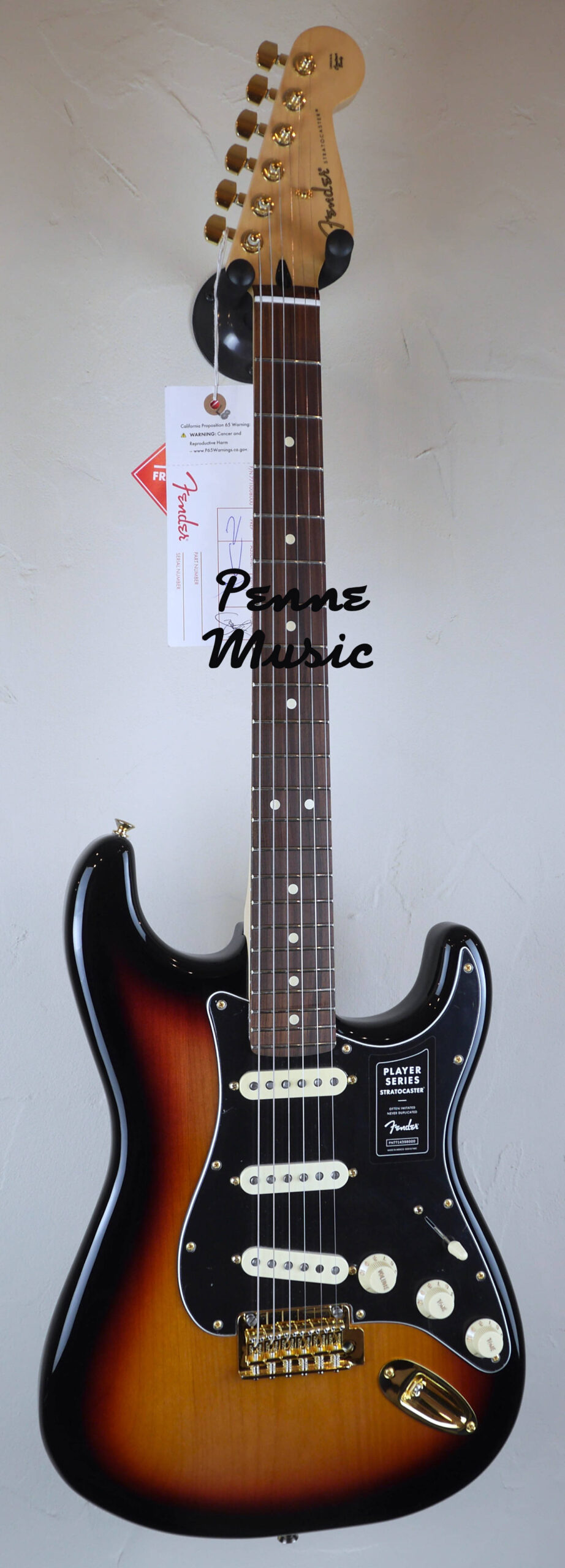 Fender Limited Edition Player Stratocaster 3-Color Sunburst with Custom Shop Fat 50 1