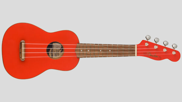 Fender Venice Soprano Ukulele Fiesta Red 0971610740